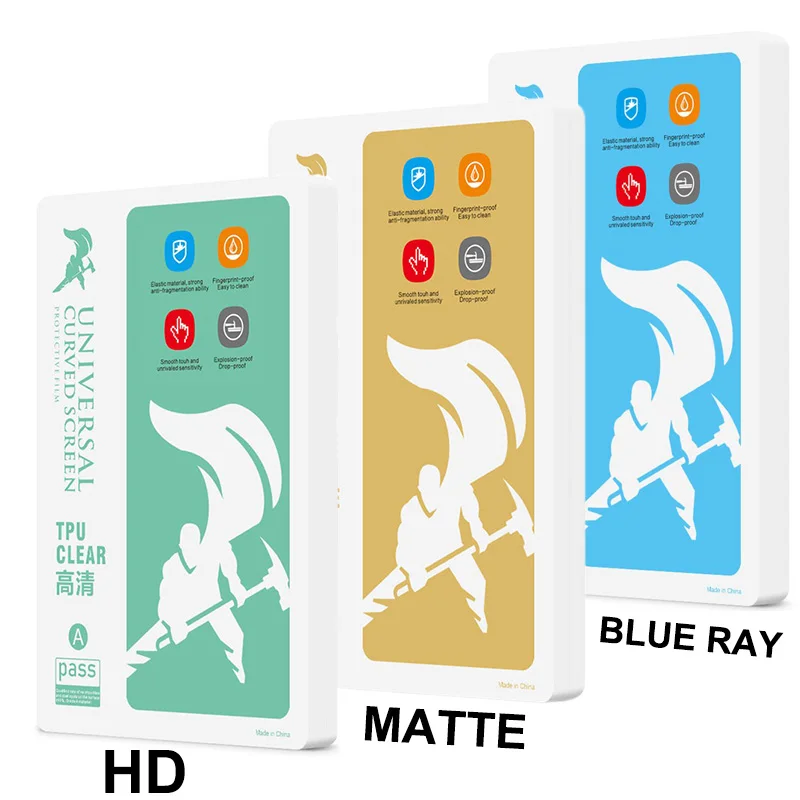 50pcs TPU Hydrogel Film For Phone Screen Protection For Auto Cutting Machine Flexible HD Frosted Anti-blueray Anti-peeping Film