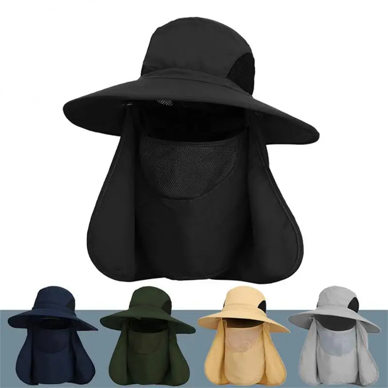 

Unisex Summer Sun Protection Fishing Hat Wind Uv Protection Large Brim Sun Hat One Size Fits All Protection Sun Hat Sun Hats