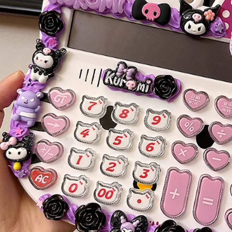 Sanrio анимация Kuromi голосовой калькулятор мультфильм Kawaii студенческий