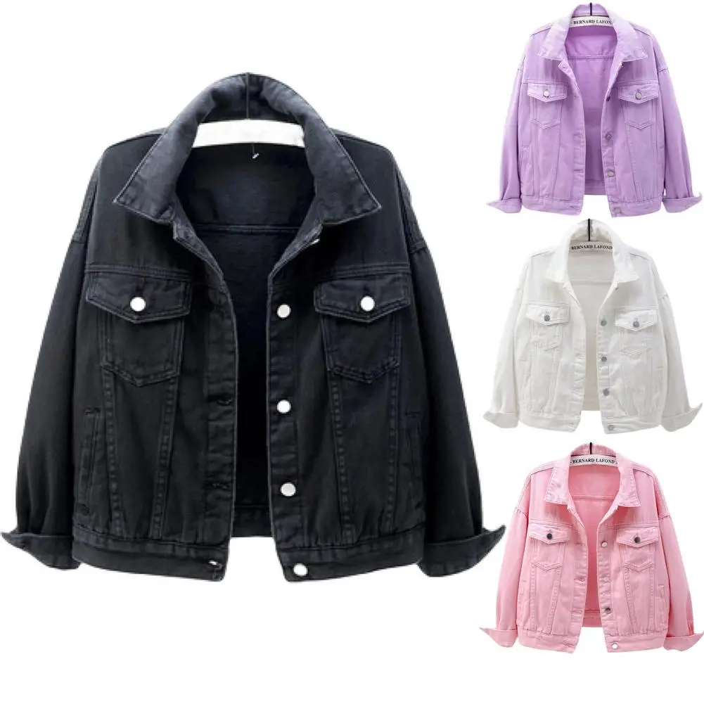 

Jacket Stylish Plus Size Single-breasted Wear-resistant Firm Stitching Autumn Coat Women Clothes Women Coat Women Jacket