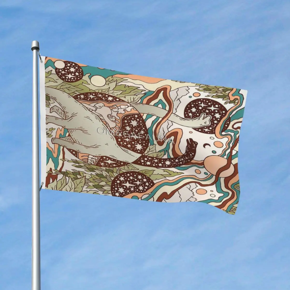 

Динозавр, научная фантастика, искусство FlagModern и т. д. Устойчивая к выцветанию мягкая ткань драпировка нежный множество стилей