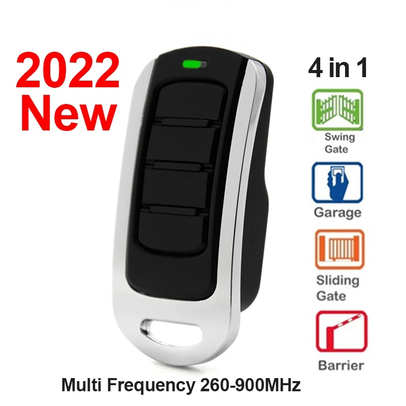 

Garage Door Remote Control 433MHz 868MHz 287-868.6MHz Replicator Garage Door Opener Rolling Code Transmitter Gate Control 4 Keys