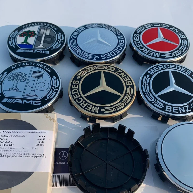 4 шт. 75 мм 12 футов колпаки для центральной ступицы колес автомобиля венок AMG Mercedes