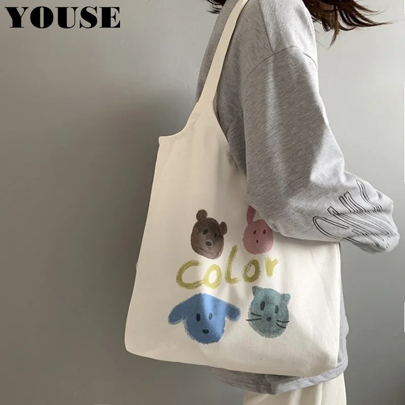 

Сумка-тоут женская парусиновая, Модный пляжный саквояж для покупок, вместительная сумочка на ремне, эко-Стиль, лето