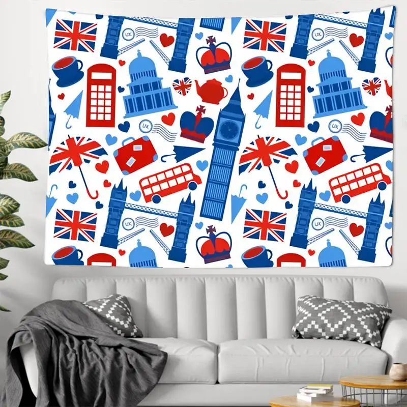 

Большой Флаг Великобритании, Англии, Великобритании, настенный дешевый хиппи, настенный богемный гобелен, мандала, художественное украшени...