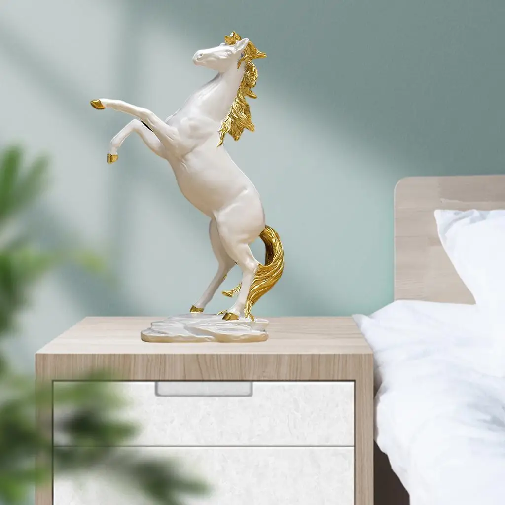 

Galloping Horse Decoration Shelf Statue Office Home Ornament Gold
