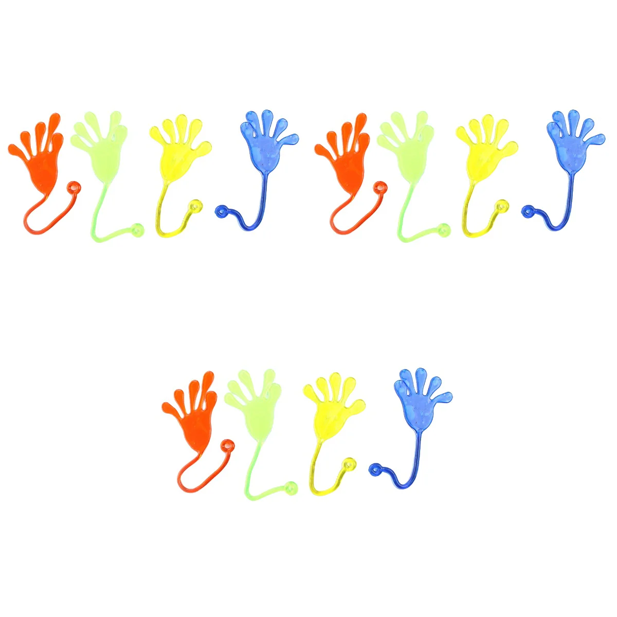

54 pcs Sticky Hands Wacky Funny Stretchy Sticky Hands for Children Birthday Christmas Party Favors (Random Color)