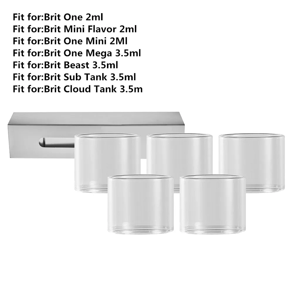 

Сменная стеклянная трубка YUHETEC для Brit One Mini Flavor Mega Beast Cloud Sub, 5 шт.