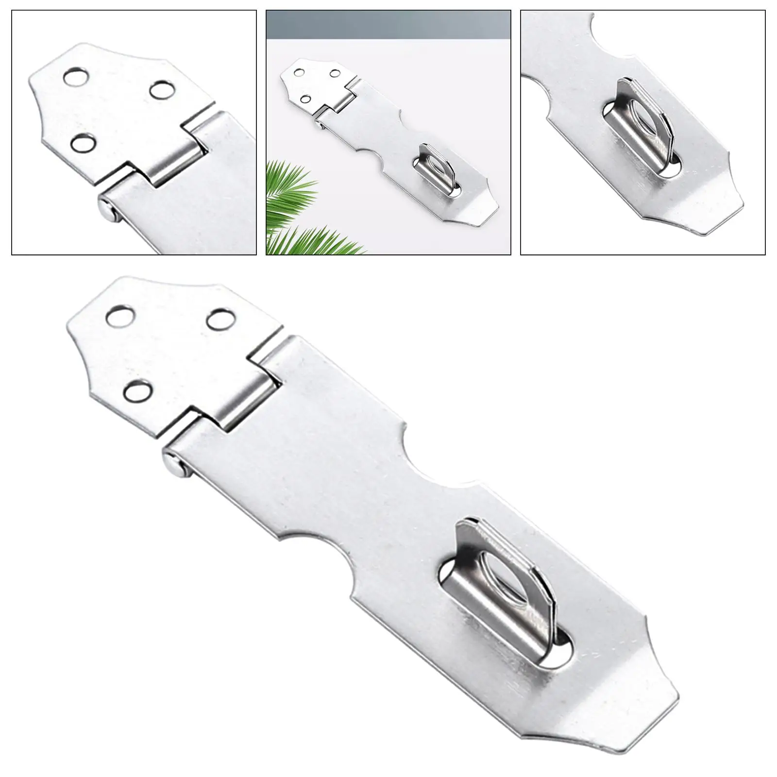 

Door Lock Hasp Latch Door Bolt Latch Fitting Accessories Padlock Hasp Latch Safety Packlock Clasp Hasp for Chests Door