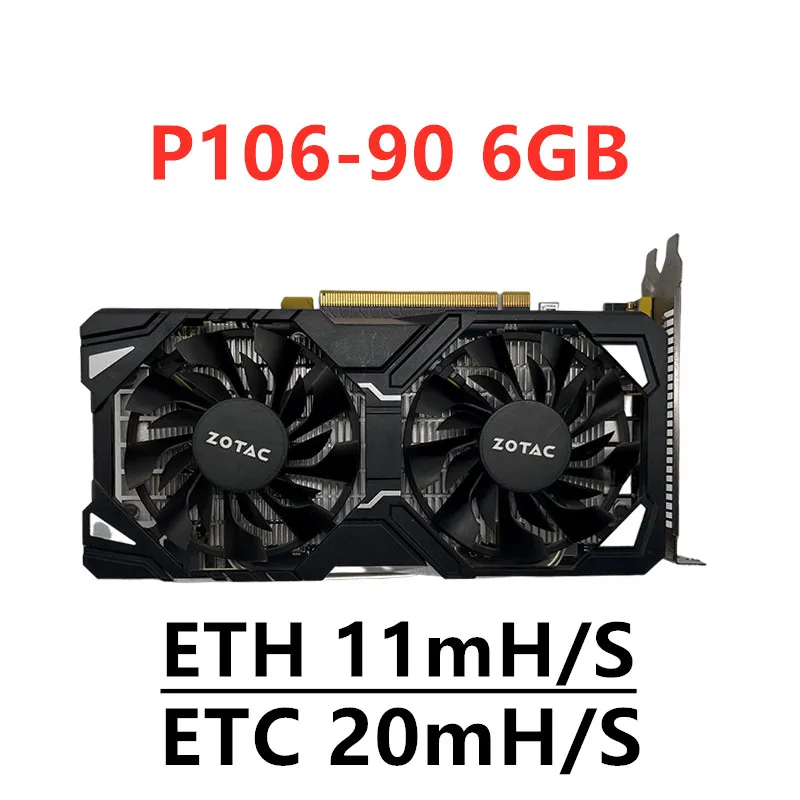 Графические карты для майнинга ETH/ETC/Гра 11mh/S GPU GTX 1060 для Zotac P106 090 P106-90 видеокарта ETH для майнинга монет