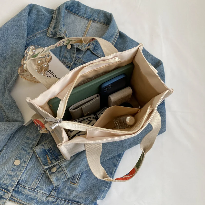 Nylon Patchwork Women's Bag Waterproof Women Handbag Shoulder Bag Large Capacity Tote Bag