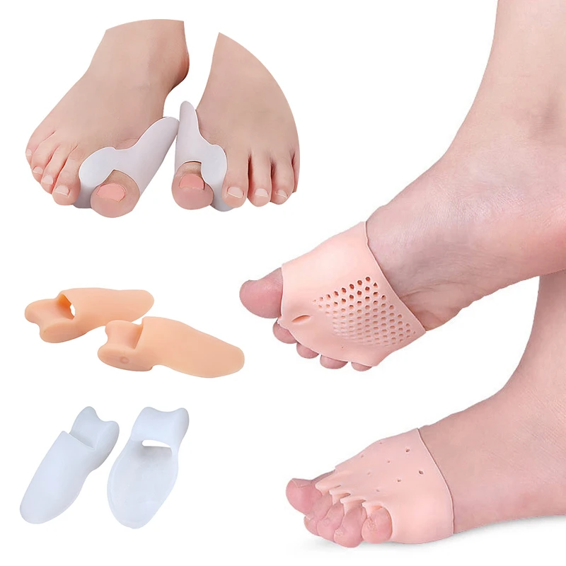 

Sdatter Forefoot Pads Silicone Toe Separator Cushion Pain Relief Shoes Insoles Hallux Valgus Bunion Toe Corrector Gel Pad Foot C