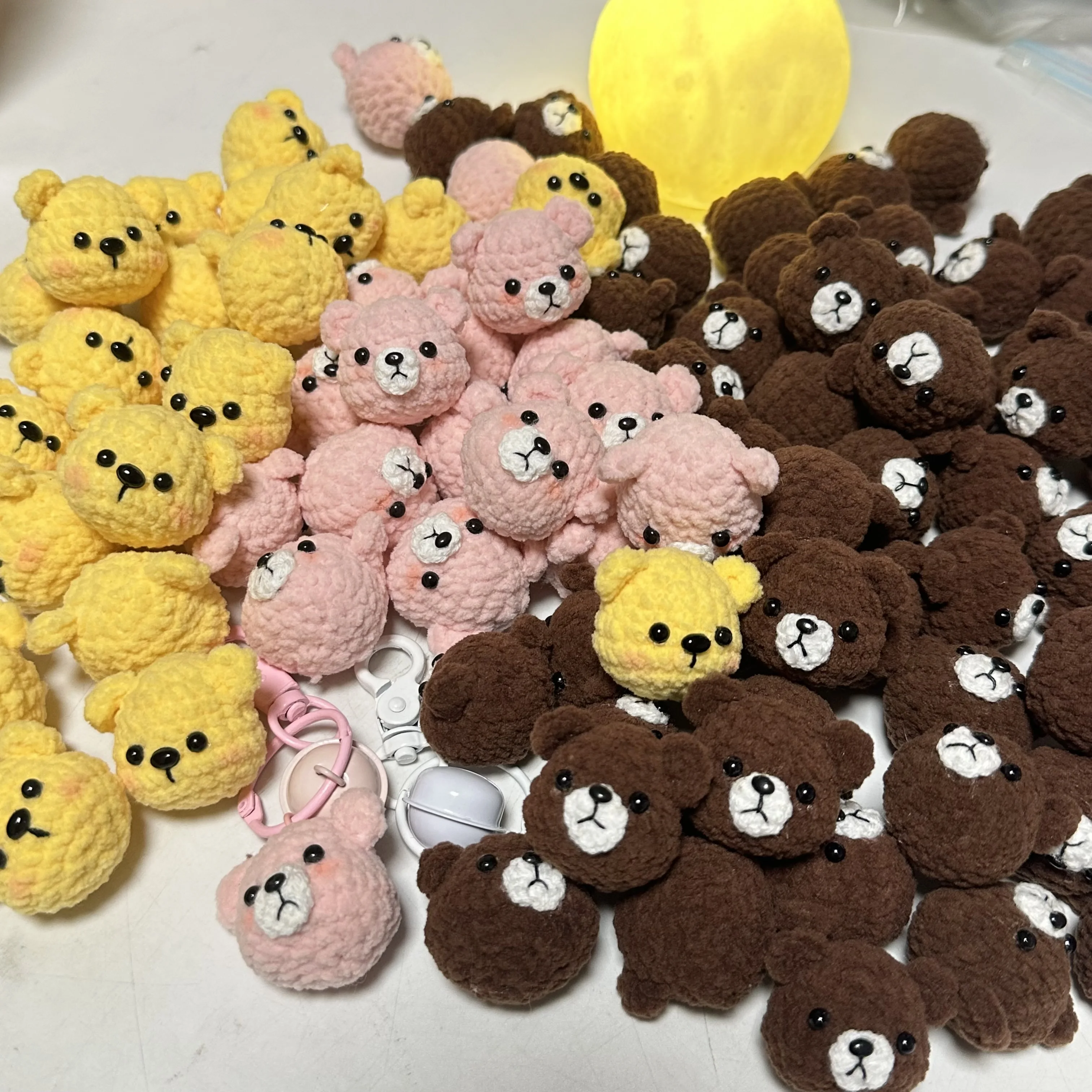 3 5 см готовая ручная работа вязаная крючком чучело вязаный желтый розовый