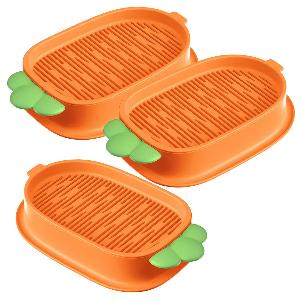 

3 Pcs Pets Grass Cats Catnip Planter Home Flower Pot Color Contrast Hydroponic Tray Pp Indoor Pots