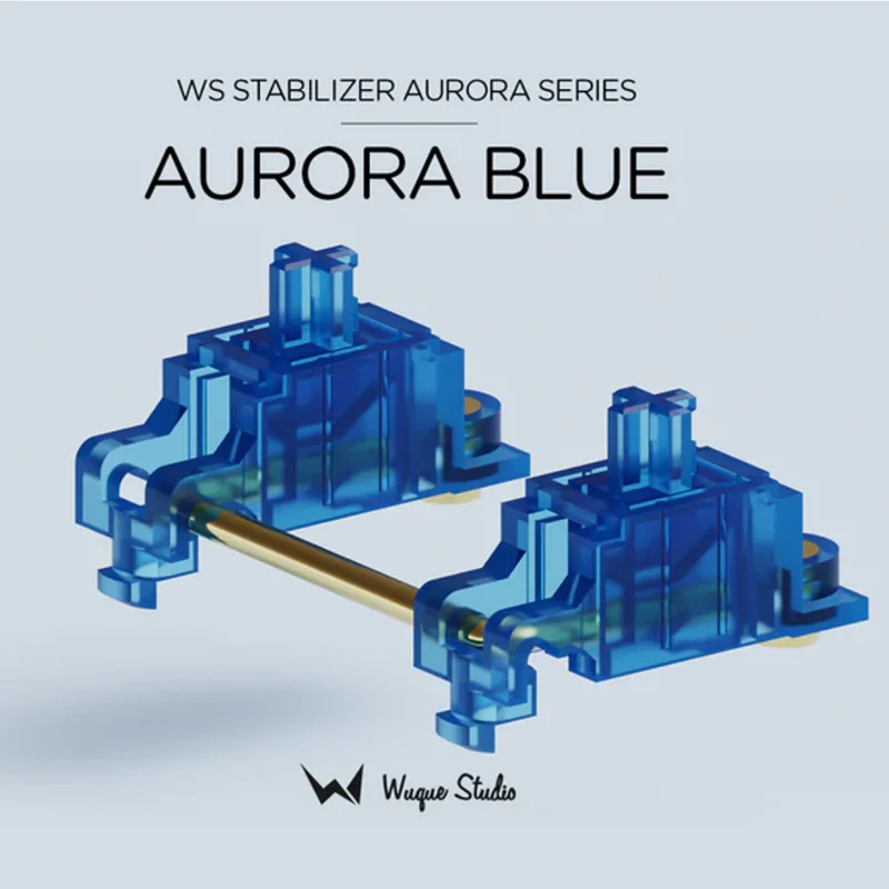 WuqueStudio WS Stabs Aurora Series Blue PCB Mount Screw in Keyboard Stabilizer