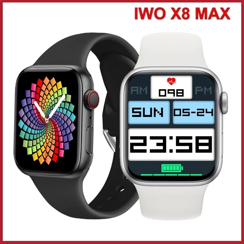 

Оригинальные Смарт-часы IWO 13Pro X8 Max для мужчин и женщин, с монитором сердечного ритма, водонепроницаемые часы 1,75 дюйма с Bluetooth и пользовательс...