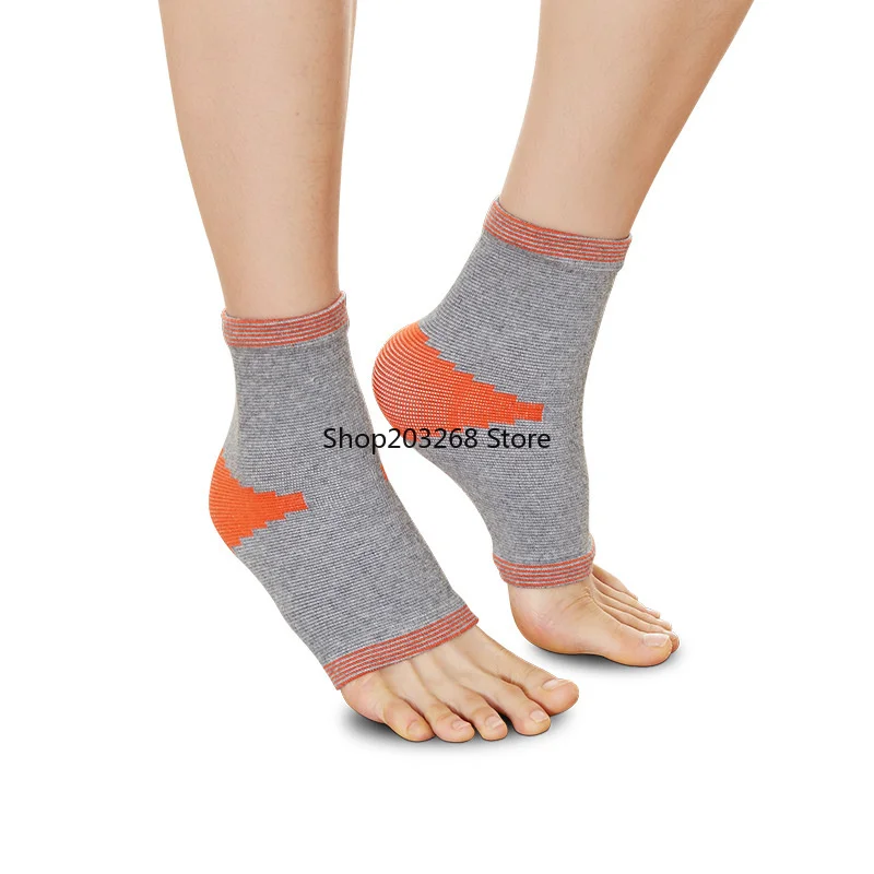 

1 Pair Open Toes Compression Bamboo Charcoal Ankle Sleeve Brace Support with Arch Support Eases Swelling and Achilles Tendon
