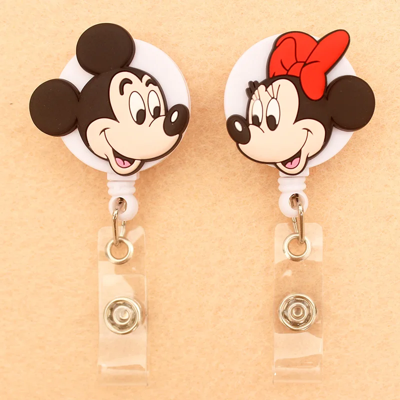 Стильный масштабируемый бейдж с мультяшными героями Диснея Микки и Минни Маус