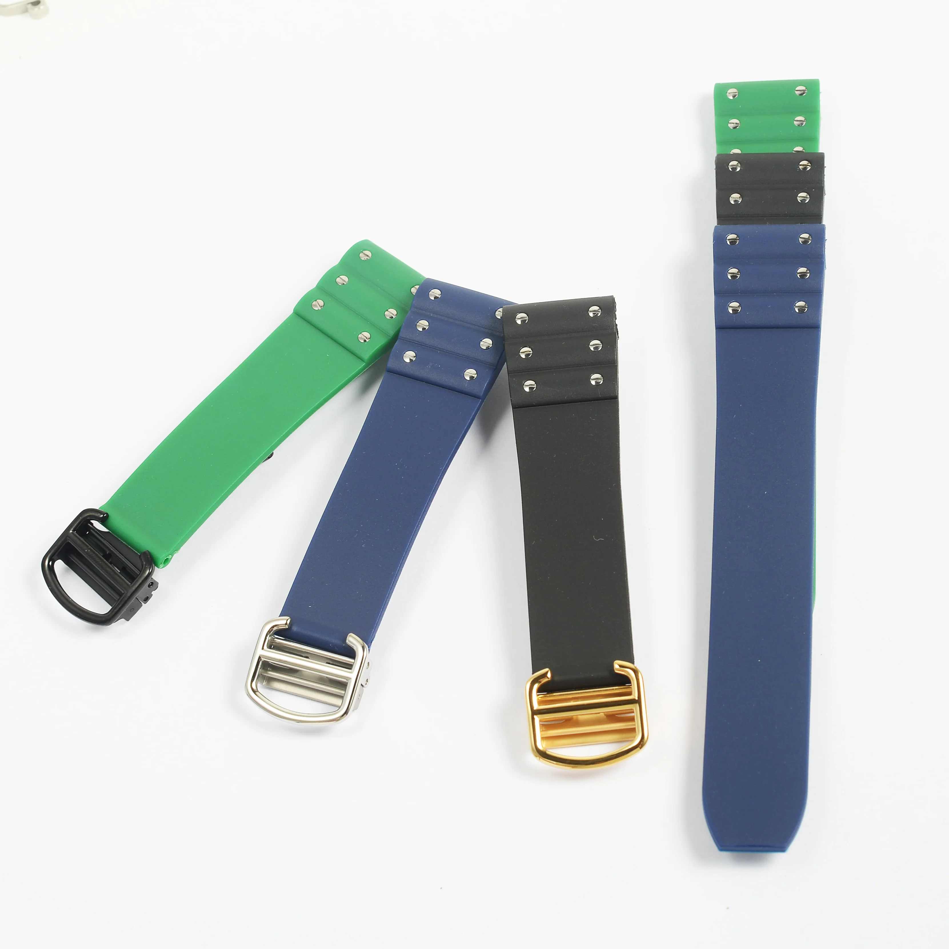 Водонепроницаемый резиновый ремешок для часов 21 мм силиконовый браслет с