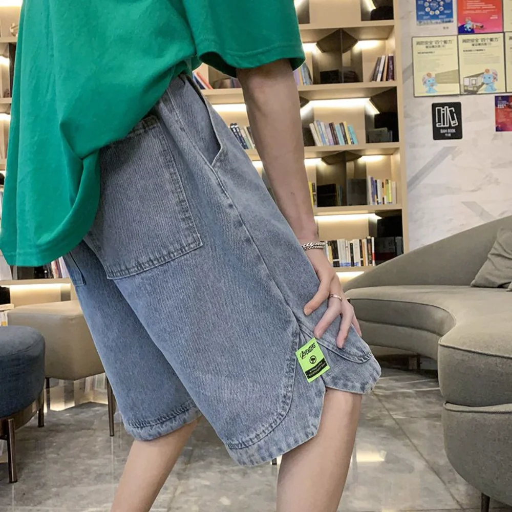 Джинсы мужские классические трендовая Корейская версия Новинка лета 2023