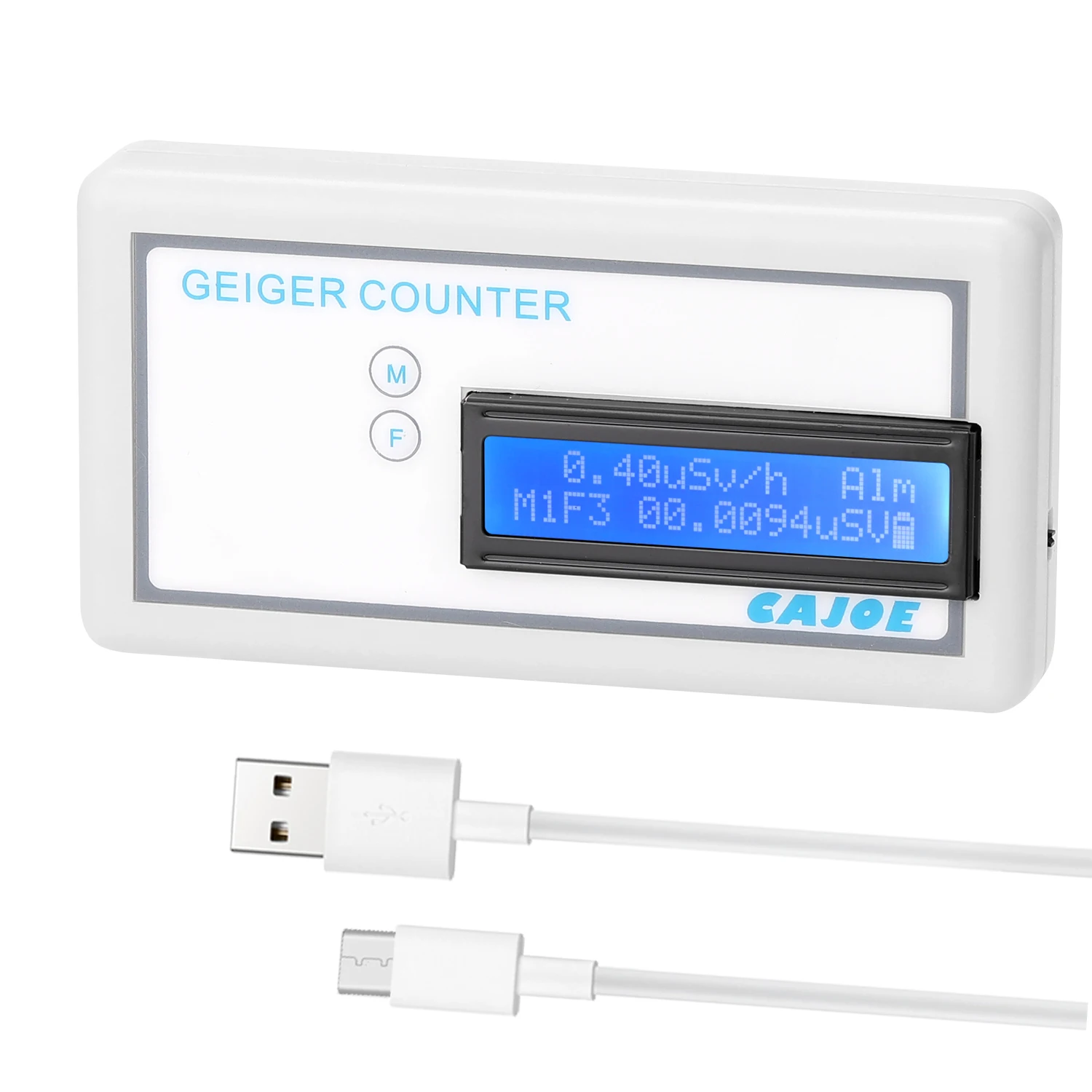

GMV2 Portable Handle Geiger Counter Assembled Nuclear Radiation Detector γ β X Ray with Miller GM Tube LCD backlight