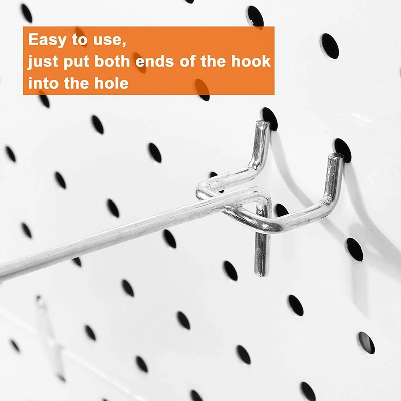 Promotion! Pegboard Hooks Organizer Kit 2-Inch Peg Board Asseccories Shelf For Organizing Various Tools 80 Pack |