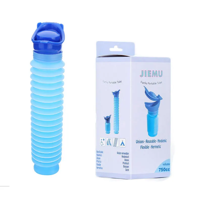 

750ml Outdoor Car Portable Urine Bag Women Men Children Mini for Car Travel Emergency Urinal Hiking Potty Children Foldable
