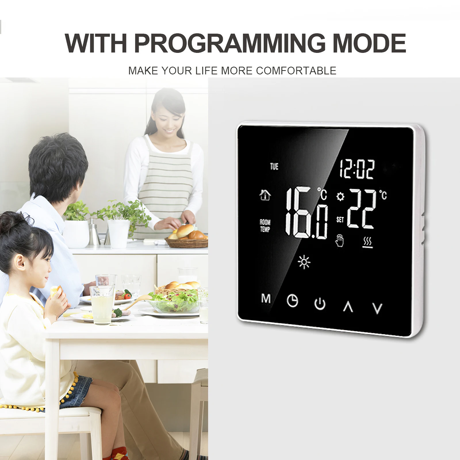 

WIFI Smart Thermostat Electric Temperature Controller Temperature Remote Controller WIFI Temperature Controller or Heating