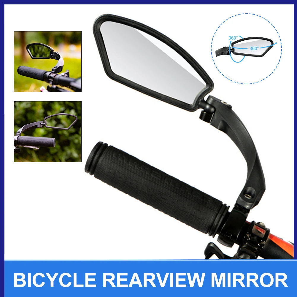 

MTB Adjustable Bike Rearview Mirror 360° Rotation Wide Range Back Sight Reflector Bicycle Handlebar Rear View Mirror Bike Parts