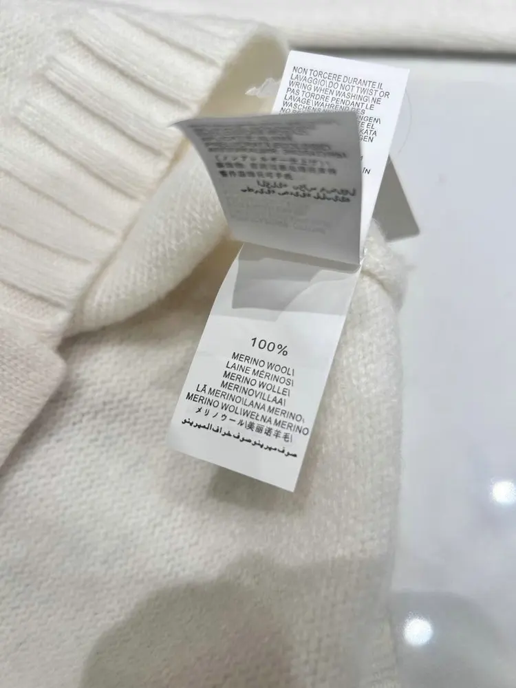 Осенний женский кардиган с ромбическим бисером B * C 100% шерсть однобортный