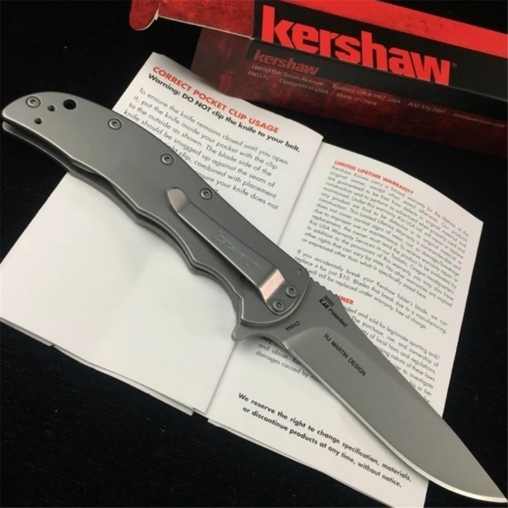 

Kershaw Volt 3655 SpeedSafe Folding Blade Stainless Handle Knife 7.7\\ Tactical Folder Knife Outdoor Camping Survival Knives