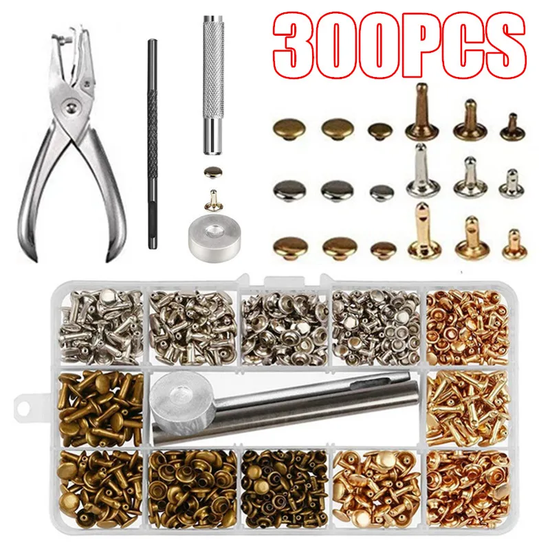 

300 шт., заклепки для кожаных крышек