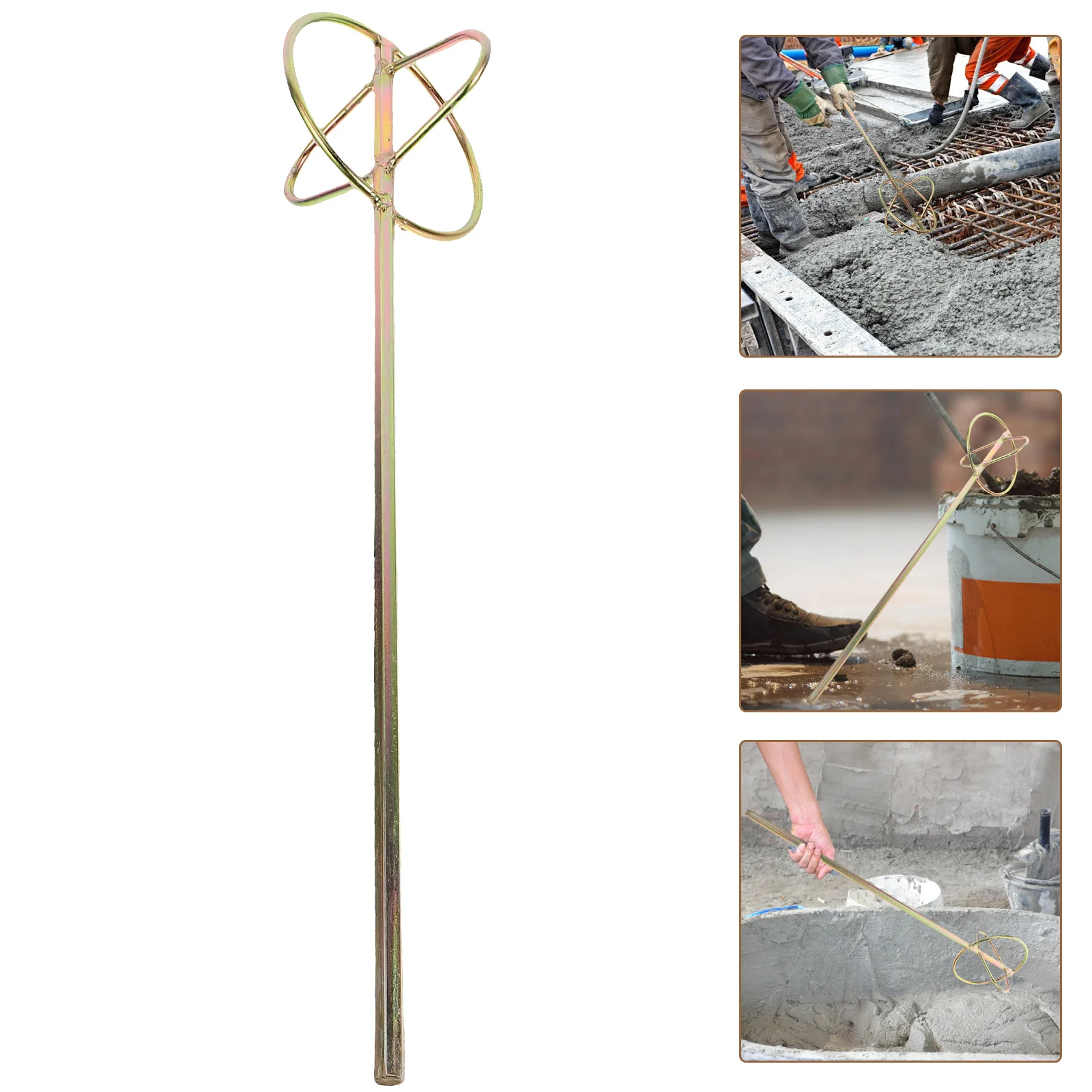 

Electric Mixer Paint Mortar Stirring Rods Accessories Cement Mixing Sticks Drill Tool Parts Mud Beater