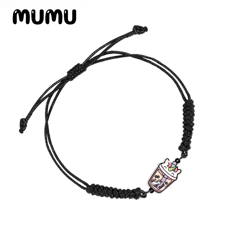 2021 Новый пузырьковый чай акриловый регулируемый браслет животное лиса Пингвин