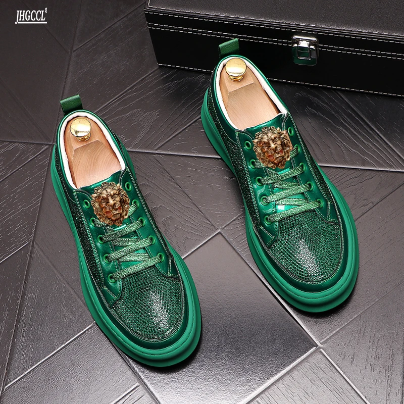 Мужская обувь на платформе Повседневная Корейская версия модных туфель для