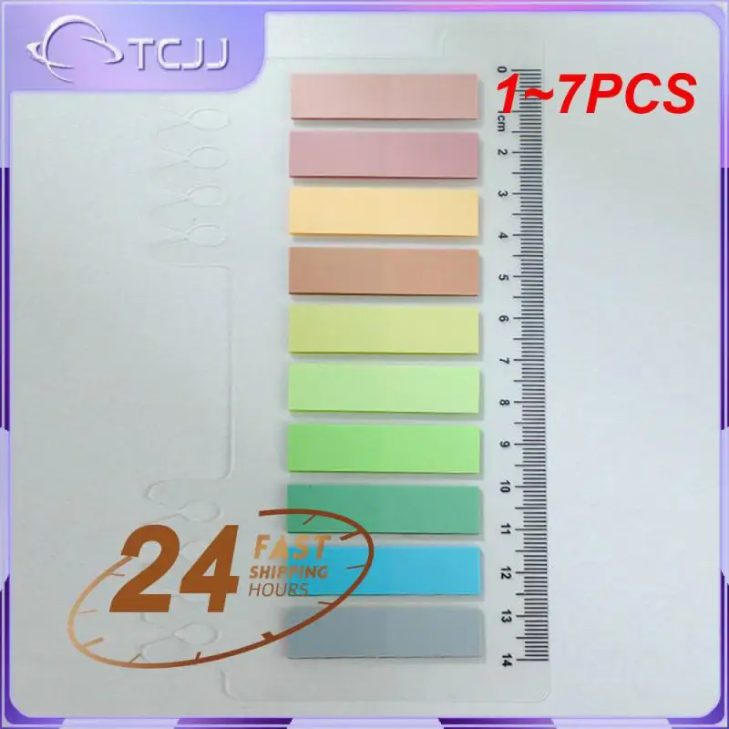 

1~7PCS Sheets Colorful Notes Memo Pad Self Adhesive Label Bookmarks Notepad School Office Stationery Supplies