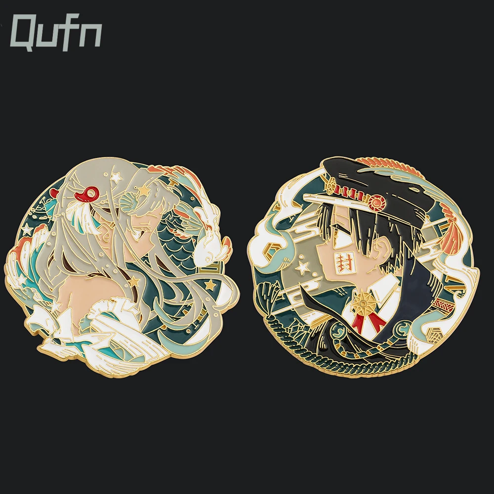 

Toilet-bound Hanako-kun Anime Metal Enamel Button Badges Lapel Pins For Men Custom Women Clothes Brooch Fashion Jewelry Gift