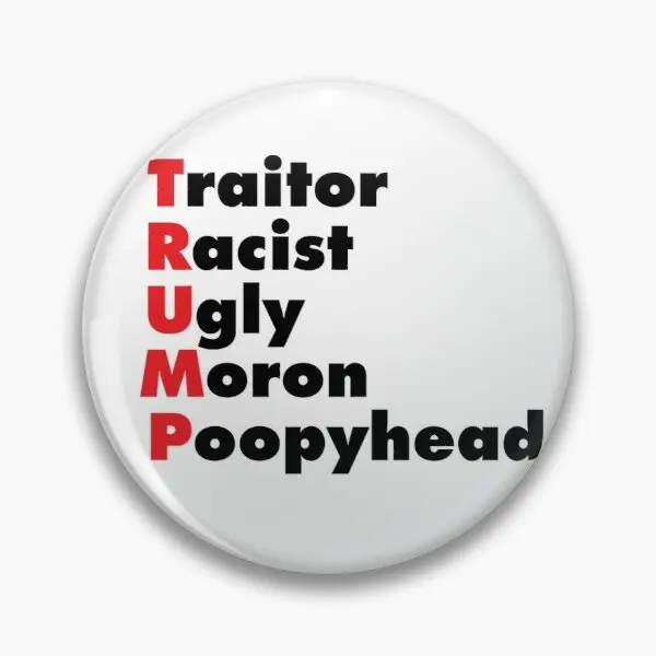 

Забавная Женская Брошь на воротник, забавная мягкая пуговица Трампа, предателя