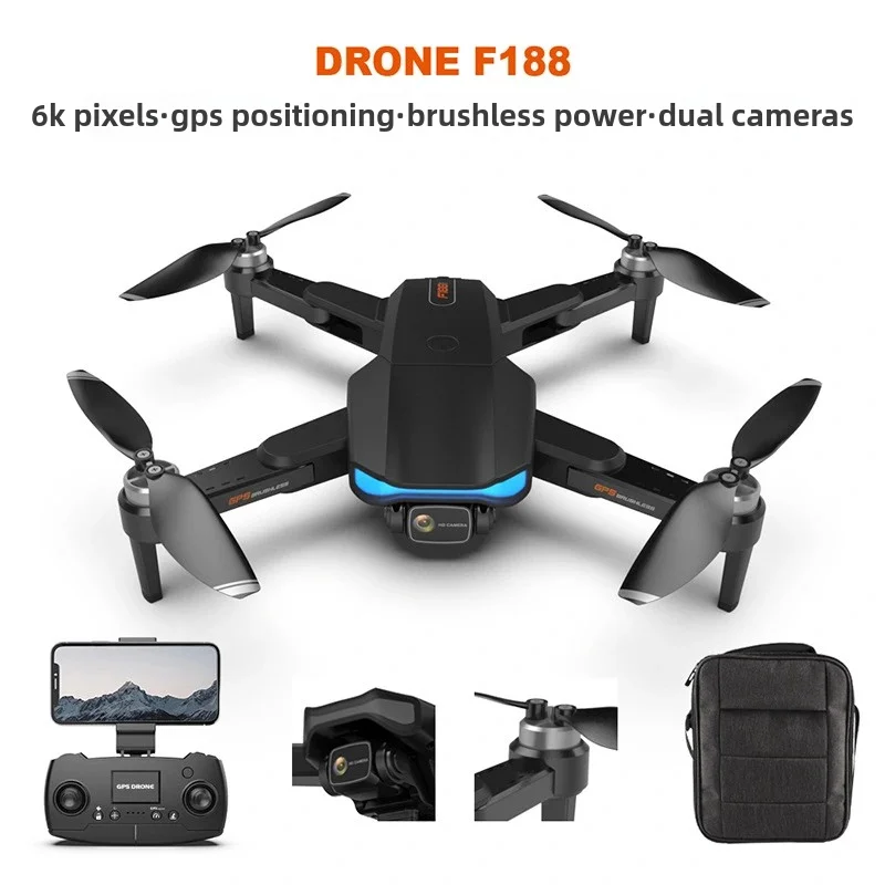 Бесщеточный складной GPS-дрон 6K HD Дроны с двойной камерой Аэрофотосъемка