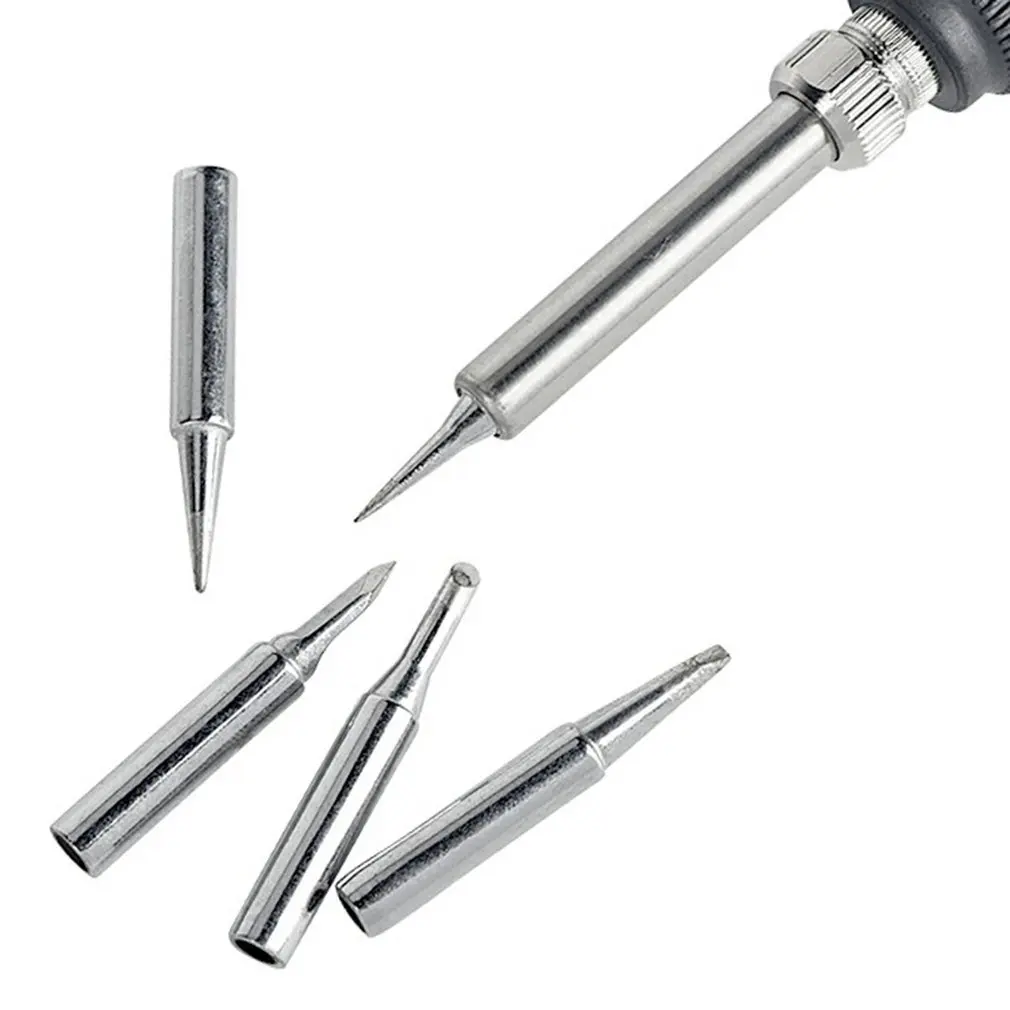 

5pcs Soldering Iron Tips Internal Heated 936 Soldering Head Universal Welding Solder Rework Tools Accessories