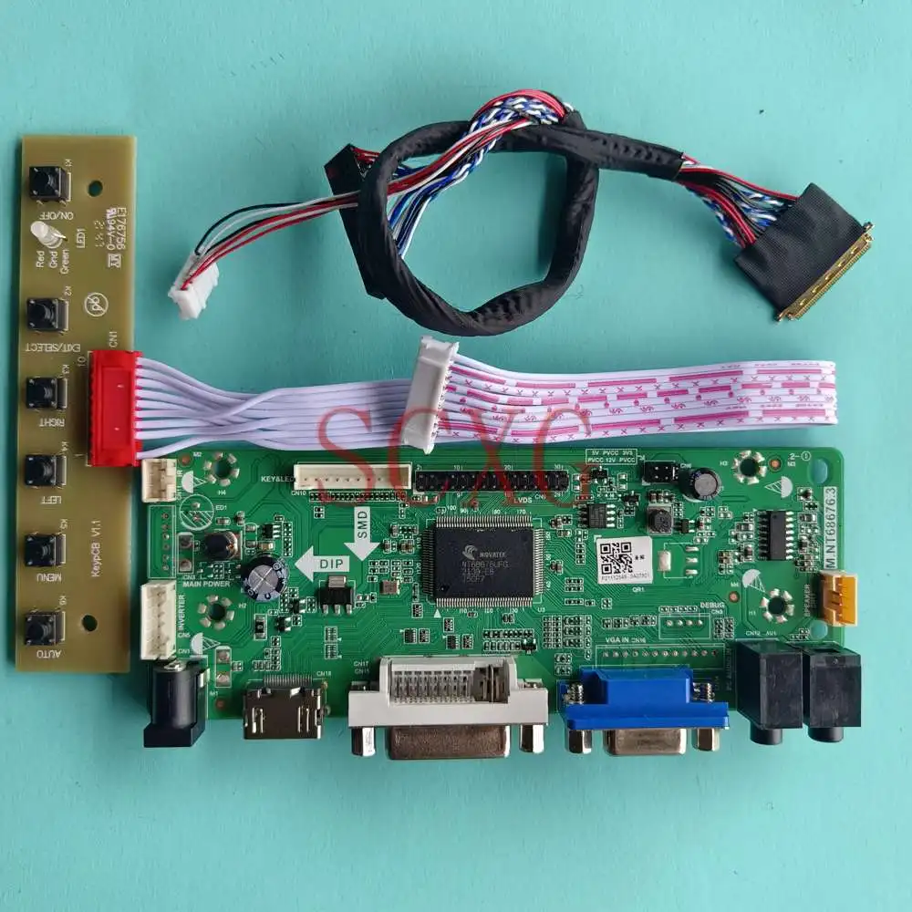 

DIY Kit Fit LP156WH3-TLSA 1366*768 60Hz VGA DVI HDMI-Compatible 15.6" Notebook 40 Pins LVDS LED LCD Screen Controller Board
