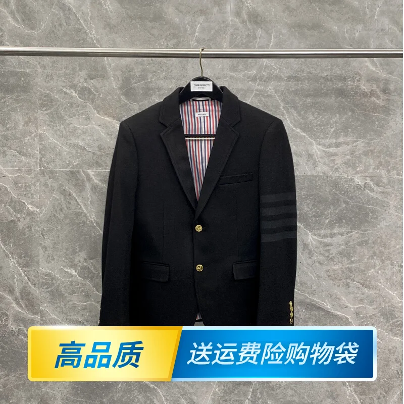 

tb black dark bar small suit autumn and winter new western style men's jacket toast clothing