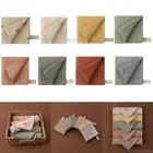 5 шт.лот детские полотенца, муслиновая ткань, салфетки для рук и лица, слюнявчик, слюнявчик, носовой платок, марля, хлопок, для мальчиков и девочек, мочалка JE30 21, Прямая поставка