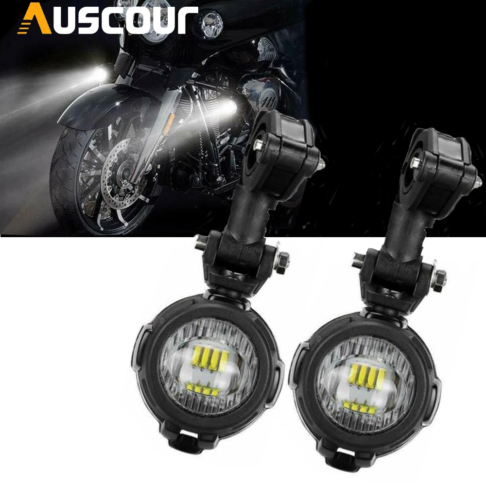 

2PCS LED Headlight Lamp Driving Fog Light Spot Light For R1200GS F800GS K1600 KTM