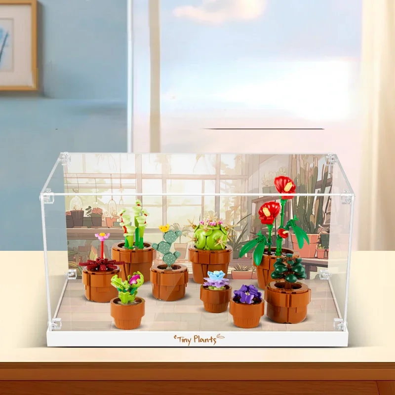 Акриловая витрина толщиной 3 мм для конструктора Lego 10329 миниатюрные растения