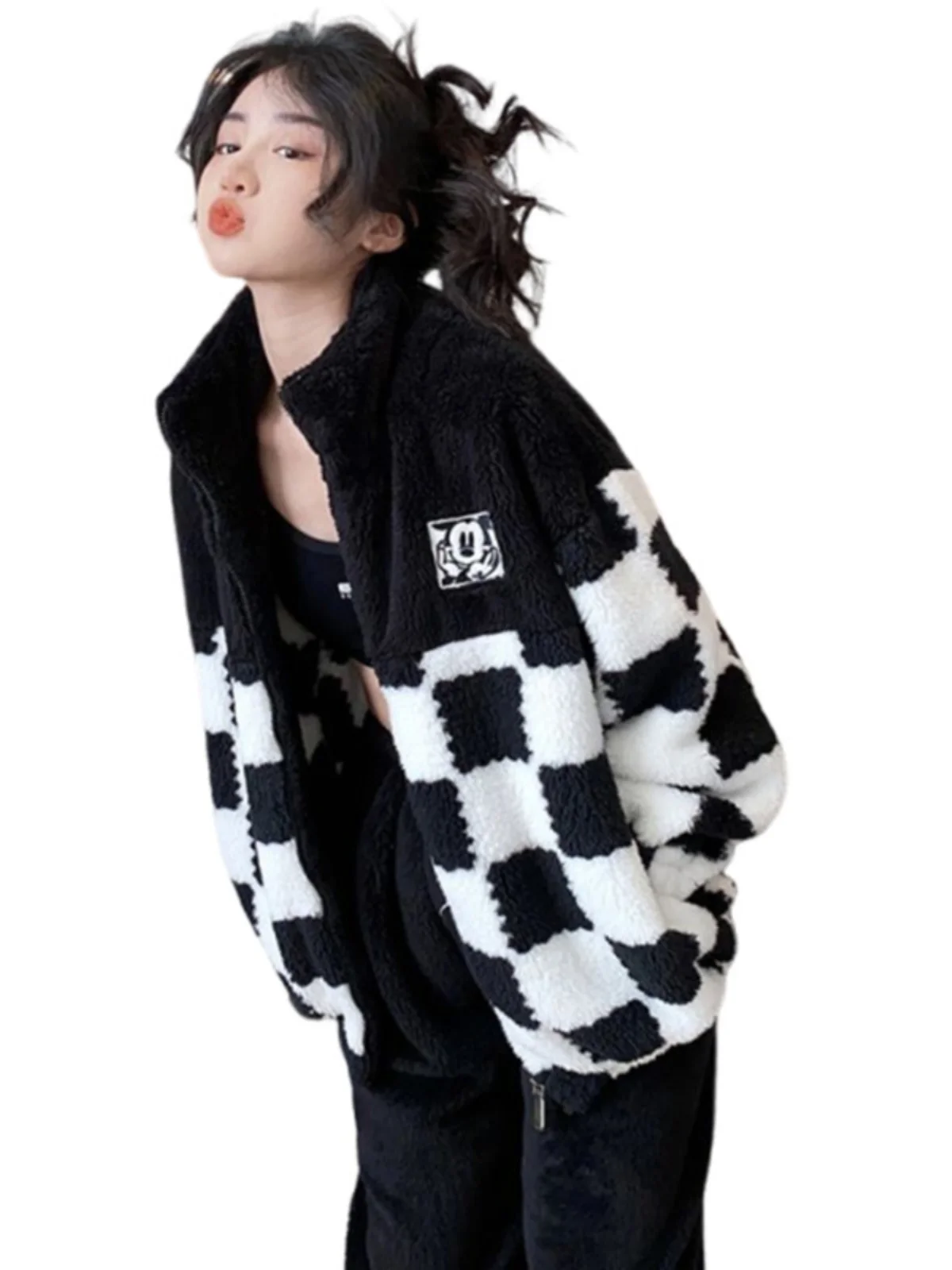 Теплые пижамы из кораллового флиса больших размеров женская верхняя одежда