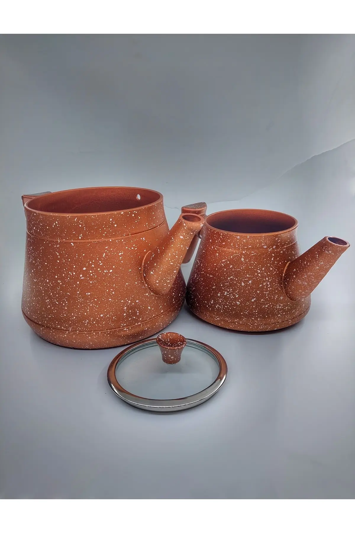 Роскошный гранитный чайник среднего размера медные Роскошные чашки