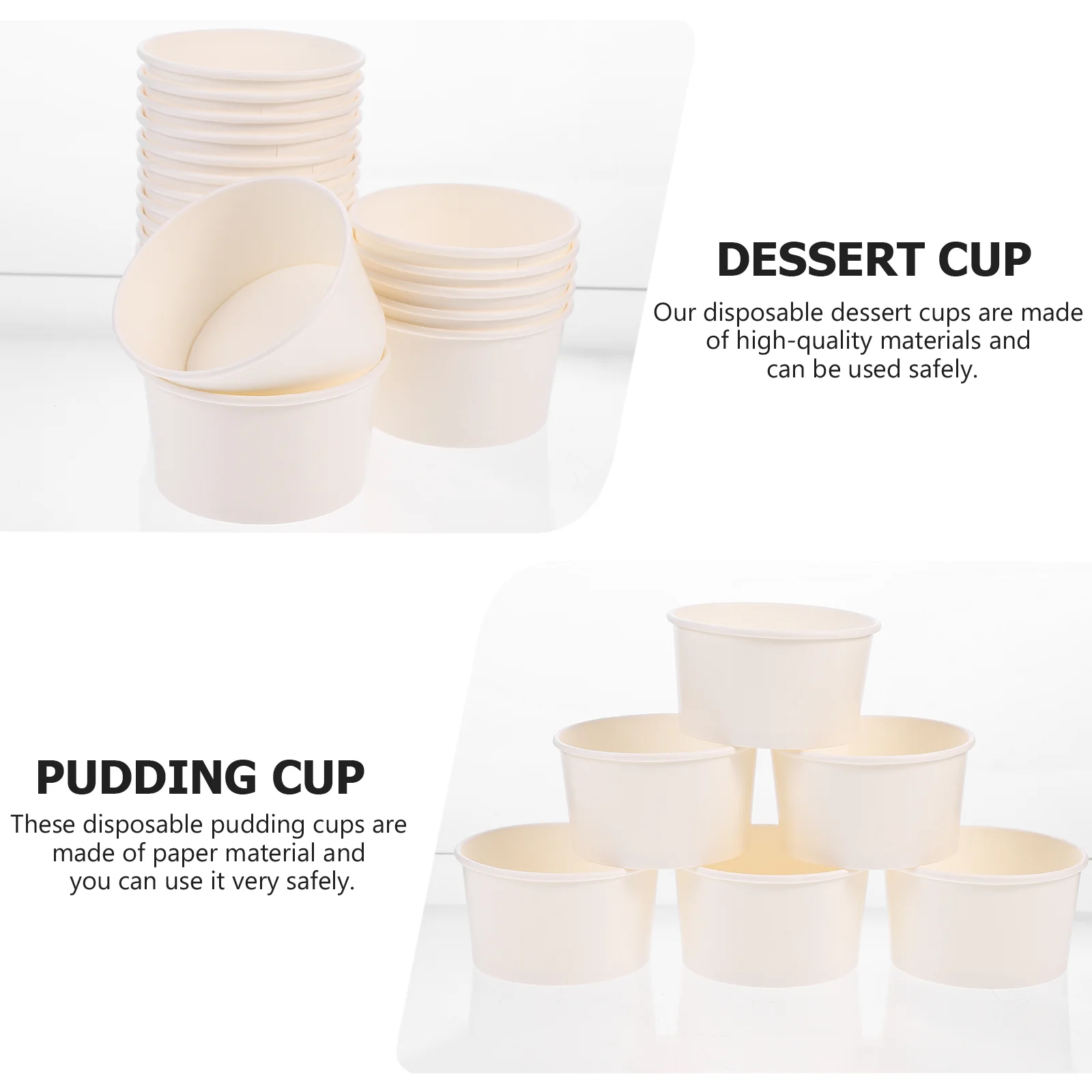 

Snack Tumbler Container Ice Cream Cup Paper Dessert Bowls Disposable Plastic Cups Vaapes