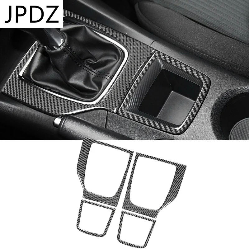 

Car Accessories Carbon Fiber Interior Gear Shift Panel Frame Media Buttons RHD LHD Cover Sticker For Mazda 3 Axela 2014-2017