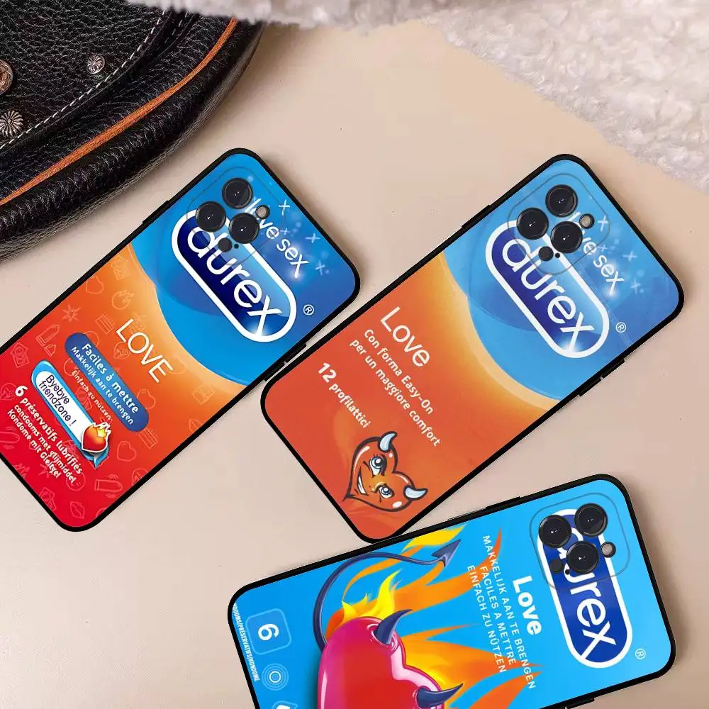 Фото Чехол для телефона с логотипом D-Durex для Iphone 17, 16, 15, 16e, 14, 13, 12, 11 Pro Max Plus, чехол №3